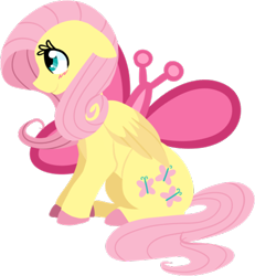 Size: 451x489 | Tagged: safe, artist:littlepinkalpaca, fluttershy, pegasus, pony, floppy ears, solo, unshorn fetlocks