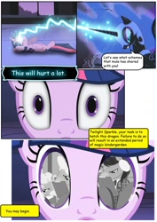 Size: 800x1132 | Tagged: safe, derpibooru import, nightmare moon, twilight sparkle, comic, friendship is betrayal