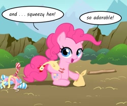 Size: 600x500 | Tagged: safe, artist:apzzang, pinkie pie, earth pony, pony, ask-grow-pinkie, balloon, solo