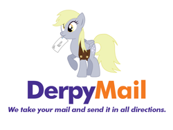 Size: 800x600 | Tagged: safe, derpy hooves, pegasus, pony, female, letter, mail, mailmare, mare, mouth hold, solo