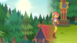 Size: 1920x1080 | Tagged: safe, screencap, sunset shimmer, equestria girls, legend of everfree, solo, transition