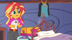 Size: 1920x1080 | Tagged: safe, screencap, sunset shimmer, equestria girls, legend of everfree, solo