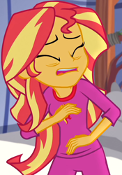 Size: 692x990 | Tagged: safe, screencap, sunset shimmer, equestria girls, legend of everfree, bags under eyes, cropped, solo