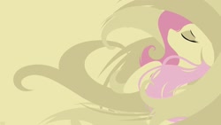 Size: 1920x1080 | Tagged: safe, artist:omniscient-duck, fluttershy, pegasus, pony, dat mane, solo, vector, wallpaper