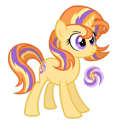 Size: 1800x1800 | Tagged: safe, artist:thecheeseburger, sunset shimmer, oc, oc only, oc:evening blaze, pony, unicorn, alternate universe, female, mare, simple background, solo, transparent background