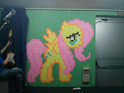 Size: 1280x960 | Tagged: safe, artist:haveapony, fluttershy, irl, photo, sticky note, traditional art