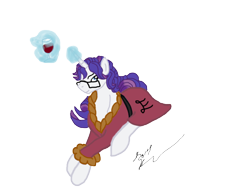 Size: 640x480 | Tagged: safe, artist:stagetechy1991, elusive, rarity, pony, unicorn, clothes, robe, rule 63, solo, wine glass