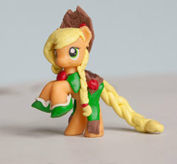 Size: 1500x1392 | Tagged: safe, applejack, earth pony, pony, clothes, custom, dress, figure, gala dress, toy