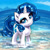 Size: 1600x1600 | Tagged: safe, artist:kp-shadowsquirrel, rarity, pony, unicorn, beach, eyelashes, looking at you, solo, unamused, water