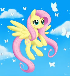 Size: 830x900 | Tagged: safe, artist:meroni, fluttershy, pegasus, pony, female, mare, pink mane, solo, yellow coat