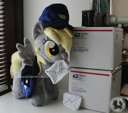 Size: 950x841 | Tagged: safe, artist:siriasly, derpy hooves, pegasus, pony, female, irl, mailmare, mare, plushie, usps