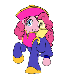 Size: 2082x2280 | Tagged: safe, artist:vulapa, pinkie pie, earth pony, pony, darkstalkers, hsien-ko, jiangshi, solo