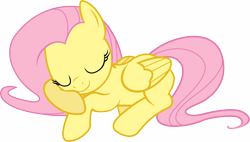 Size: 18093x10306 | Tagged: safe, artist:xgamergirl3, fluttershy, pegasus, pony, stare master, absurd resolution, simple background, sleeping, solo