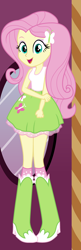 Size: 450x1390 | Tagged: safe, artist:liggliluff, fluttershy, equestria girls, blouse, boots, clothes, dressup game, shoes, show accurate, skirt, solo, vector