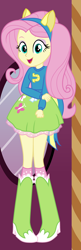 Size: 450x1390 | Tagged: safe, artist:liggliluff, fluttershy, equestria girls, boots, clothes, dressup game, shoes, show accurate, skirt, solo, sweater, sweatershy, vector, wondercolts