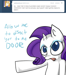 Size: 680x780 | Tagged: safe, artist:moonblizzard, rarity, pony, unicorn, ask, rarity answers, solo, tumblr