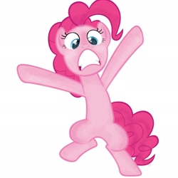 Size: 2048x2048 | Tagged: safe, edit, pinkie pie, earth pony, pony, inverted mouth, shading, solo