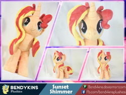 Size: 5400x4050 | Tagged: safe, artist:bendykins, sunset shimmer, pony, unicorn, absurd resolution, cute, irl, photo, plushie, shimmerbetes, solo