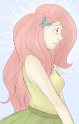 Size: 638x1000 | Tagged: safe, artist:toothianafairy, fluttershy, human, humanized, light skin, solo