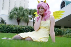 Size: 1023x685 | Tagged: safe, artist:melfina, fluttershy, human, cosplay, irl, irl human, photo, solo