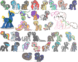 Size: 4165x3321 | Tagged: safe, artist:sandra626, pinkie pie, oc, oc:azezela, oc:banami, oc:cheesy cake, oc:cupcake melody, oc:danton, oc:digital print, oc:finn, oc:hansel, oc:hawkeye, oc:icesplatter, oc:letterbloom, oc:master glitch controller, oc:melody breeze, oc:nautilus, oc:nega dashie, oc:night scroll, oc:party purple, oc:peter, oc:puzzler, oc:riygan, oc:ronei, oc:sacred wind, oc:serenity melody, oc:shadowtread, oc:space dash, oc:stardrop, oc:starling, oc:sweety sprite, oc:thanatos, oc:toxic, oc:toxicity heart, oc:unipony, oc:wick, oc:zenith affinity, alicorn, earth pony, pegasus, pony, unicorn, alicorn oc, commission