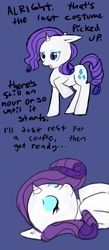 Size: 680x1560 | Tagged: safe, artist:moonblizzard, rarity, pony, unicorn, ask, rarity answers, solo, tumblr