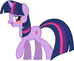 Size: 2712x2247 | Tagged: safe, artist:artismagic, artist:artitsmagic, artist:awengrocks, derpibooru import, twilight sparkle, unicorn twilight, pony, unicorn, blushing, female, mare, simple background, solo, transparent background, vector