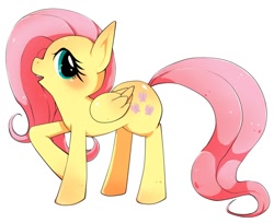 Size: 942x768 | Tagged: safe, artist:kiriya, fluttershy, pegasus, pony, female, mare, pixiv, solo