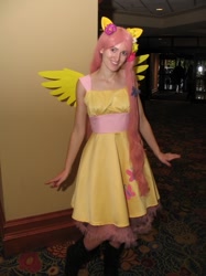 Size: 487x650 | Tagged: safe, fluttershy, human, anime usa, cosplay, irl, irl human, photo, solo