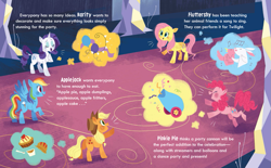 Size: 1515x938 | Tagged: safe, artist:zoe persico, derpibooru import, applejack, fluttershy, pinkie pie, rainbow dash, rarity, earth pony, pegasus, pony, unicorn, little golden book, preview, twilight sparkle: best aunt ever