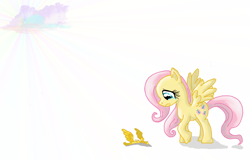 Size: 2744x1756 | Tagged: safe, artist:nyx-aeterna, fluttershy, pegasus, pony, crown, crying, solo