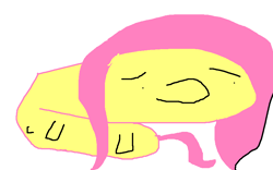 Size: 846x529 | Tagged: safe, fluttershy, pegasus, pony, 1000 hours in ms paint, female, mare, ms paint, solo