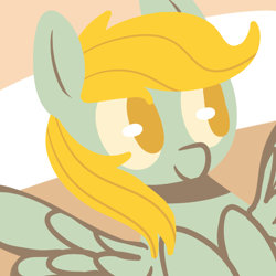 Size: 900x900 | Tagged: safe, artist:pegacornss, derpy hooves, pegasus, pony, female, mare, smiling, solo