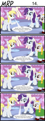 Size: 800x2153 | Tagged: safe, artist:umneem, derpy hooves, rarity, oc, oc:dispersion, pegasus, pony, unicorn, comic:my rational pony, comic, female, mare, public service announcement