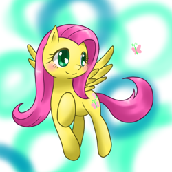 Size: 1000x1000 | Tagged: safe, artist:hashioaryut, fluttershy, pegasus, pony, female, mare, pixiv, solo