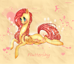 Size: 900x776 | Tagged: safe, artist:angelcatheart, artist:ouyrof, fluttershy, pegasus, pony, female, mare, solo