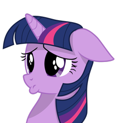 Size: 1280x1345 | Tagged: safe, artist:toughbluff, derpibooru import, twilight sparkle, floppy ears, pouting, reaction image, simple background, transparent background, vector