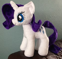 Size: 1356x1294 | Tagged: safe, artist:pinkamoone, rarity, irl, photo, plushie