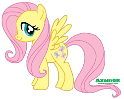 Size: 2146x1715 | Tagged: safe, artist:axemgr, fluttershy, pegasus, pony, simple background, solo, transparent background, vector