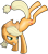 Size: 1492x1680 | Tagged: safe, artist:xonxt, applejack, earth pony, pony, bucking, simple background, solo