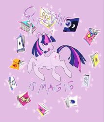 Size: 600x701 | Tagged: safe, artist:muura, derpibooru import, twilight sparkle, book, solo