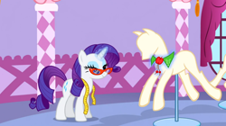 Size: 1050x590 | Tagged: safe, screencap, rarity, pony, unicorn, suited for success, female, mare, purple mane, solo, white coat