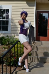 Size: 640x960 | Tagged: safe, artist:darkreilia, rarity, human, clothes, corset, cosplay, irl, irl human, photo, short dress