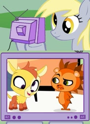 Size: 437x600 | Tagged: safe, derpy hooves, pegasus, pony, baa baa lou, exploitable meme, female, littlest pet shop, mare, meme, obligatory pony, russell ferguson, tv meme