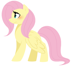 Size: 1066x1012 | Tagged: safe, artist:son-of-an-assbutt, fluttershy, pegasus, pony, blushing, female, mare, solo