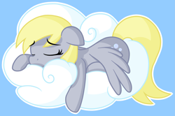 Size: 2767x1838 | Tagged: safe, artist:furrgroup, derpy hooves, pegasus, pony, cloud, female, mare, sleeping, solo