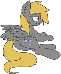 Size: 809x987 | Tagged: safe, artist:shylochan, derpy hooves, pegasus, pony, female, grumpy, mare, scrunchy face, solo