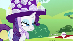 Size: 1920x1080 | Tagged: safe, screencap, rarity, pony, unicorn, maud pie (episode), hub logo, solo