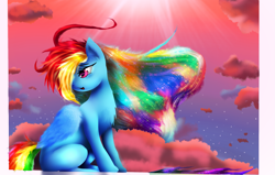 Size: 2893x1836 | Tagged: safe, artist:divinexxwinds54, derpibooru import, rainbow dash, pegasus, pony, cloud, cloudy, solo, stars