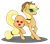 Size: 1820x1596 | Tagged: safe, artist:mrstricky, applejack, earth pony, pony, applejack's hat, blonde, blonde mane, blonde tail, female, green eyes, mare, orange coat, solo